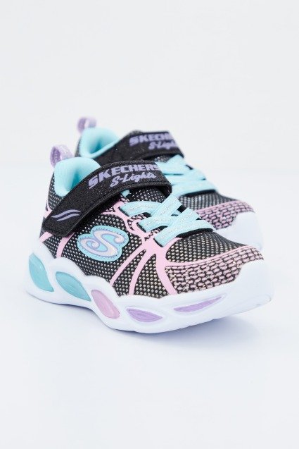 SKECHERS SHIMMER BEAMS SPORTY GLOW en color NEGRO  (1)