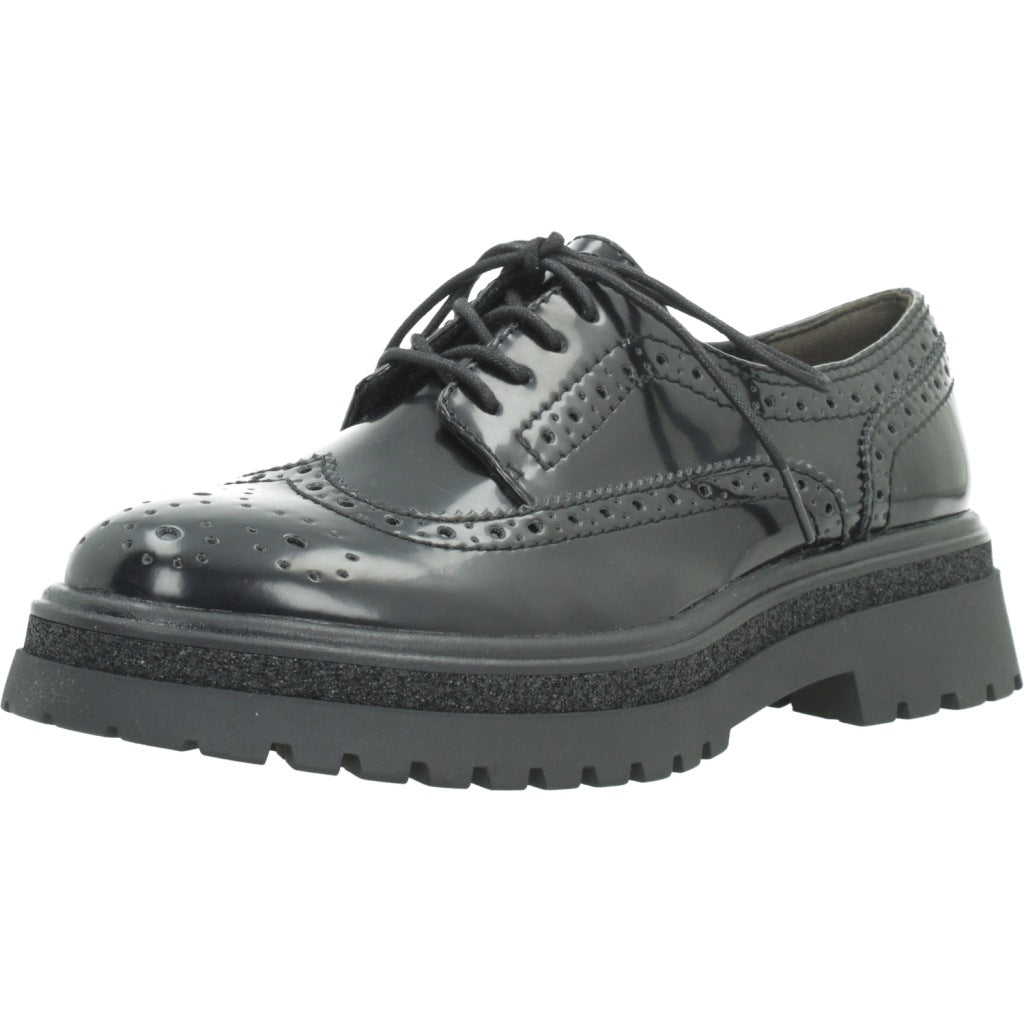 TAMARIS   BLUCHER CORDONES en color NEGRO  (1)