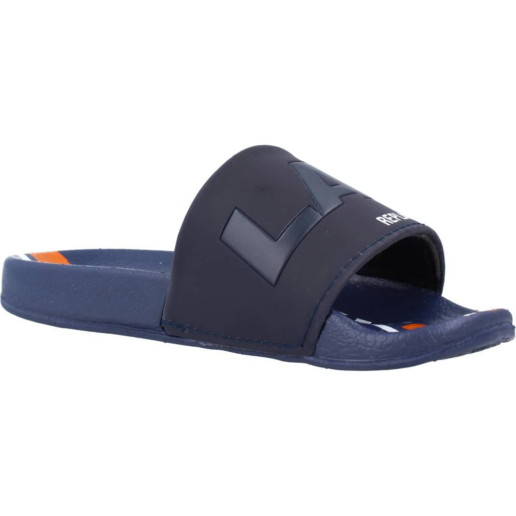 REPLAY  SLIDE JR BOY en color AZUL  (5)