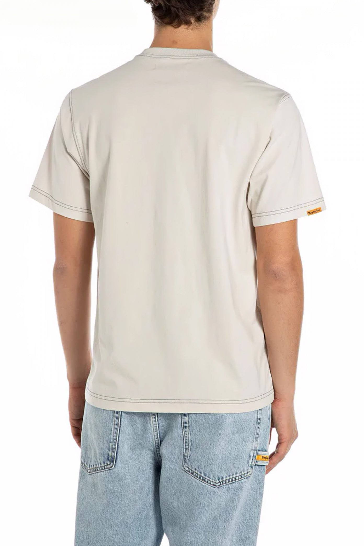 REPLAY CLASSIC POCKET T-SHIRT en color BLANCO  (3)