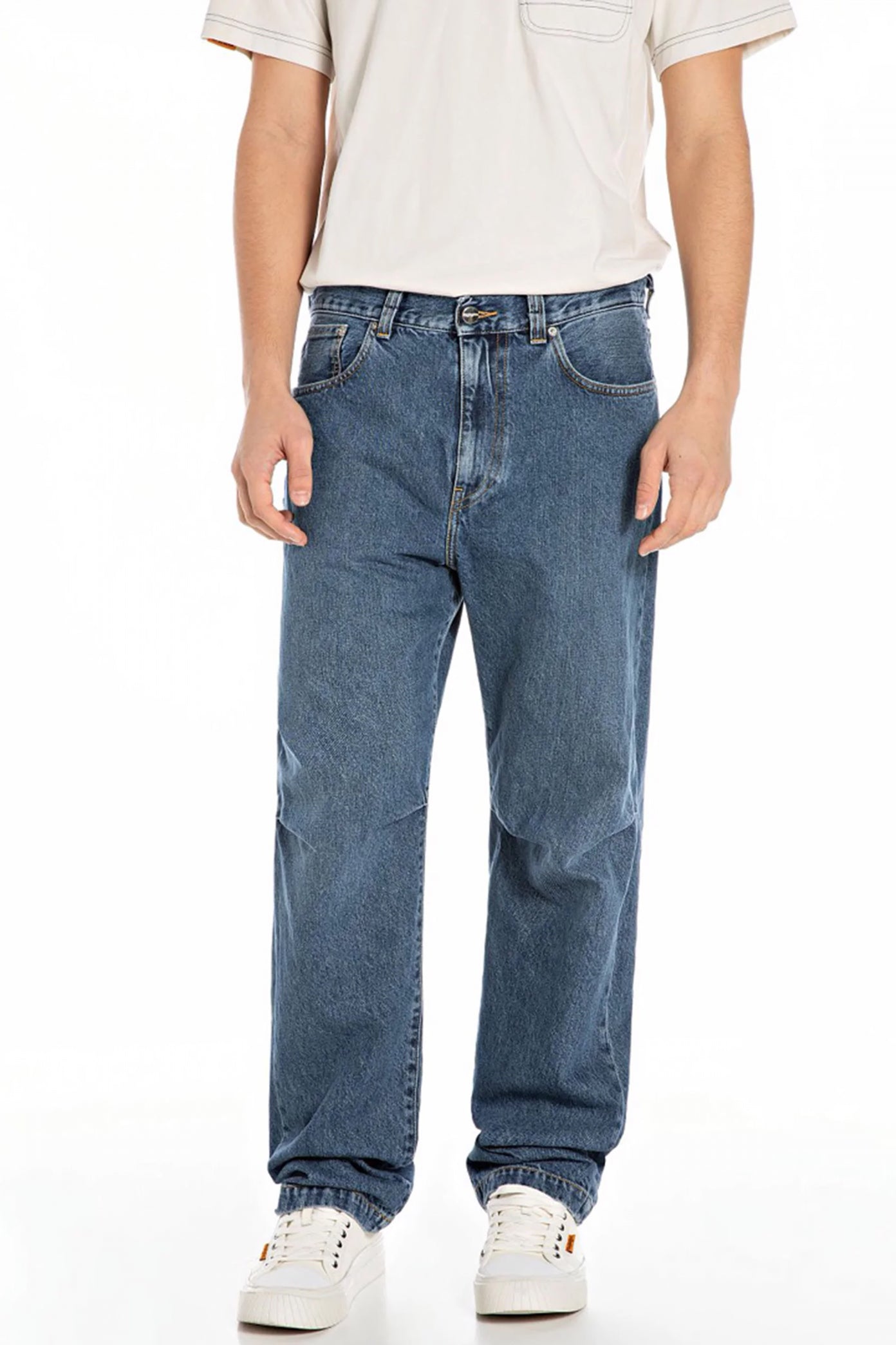 REPLAY STRAIGHT JEANS en color AZUL  (1)