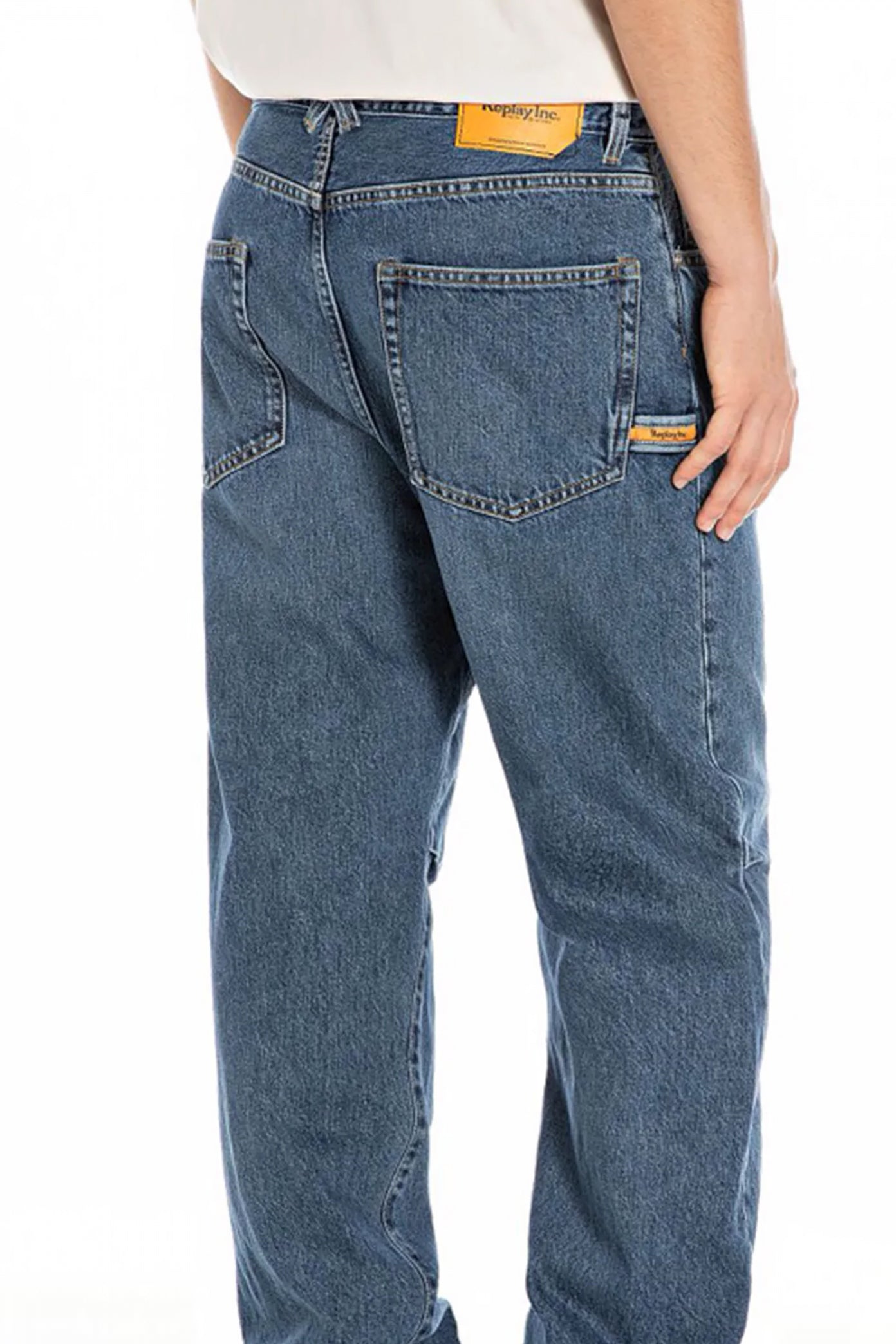 REPLAY STRAIGHT JEANS en color AZUL  (2)