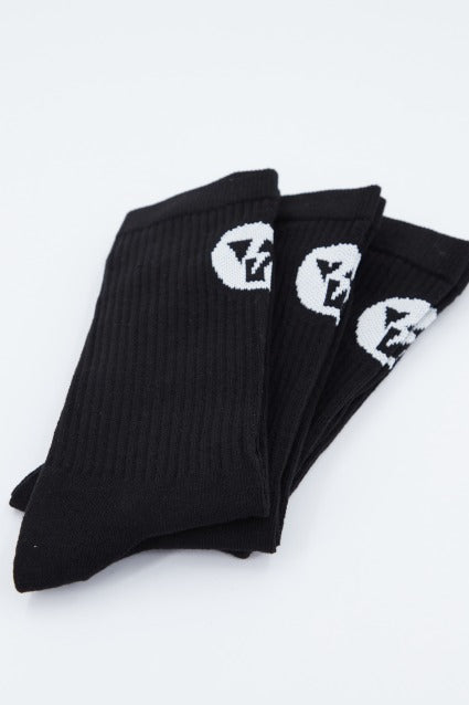 YELLOW PACK DE  THUNDER SOCKS en color NEGRO  (2)