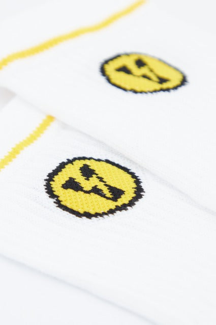 YELLOW PACK DE  THUNDER SOCKS en color BLANCO  (3)