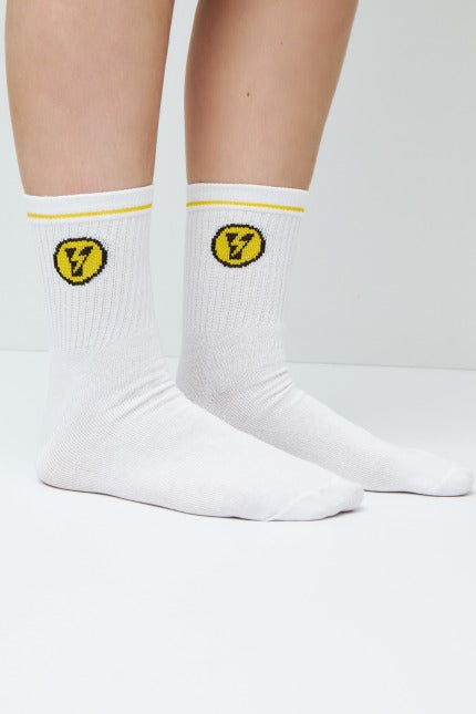 YELLOW PACK DE  THUNDER SOCKS en color BLANCO  (5)
