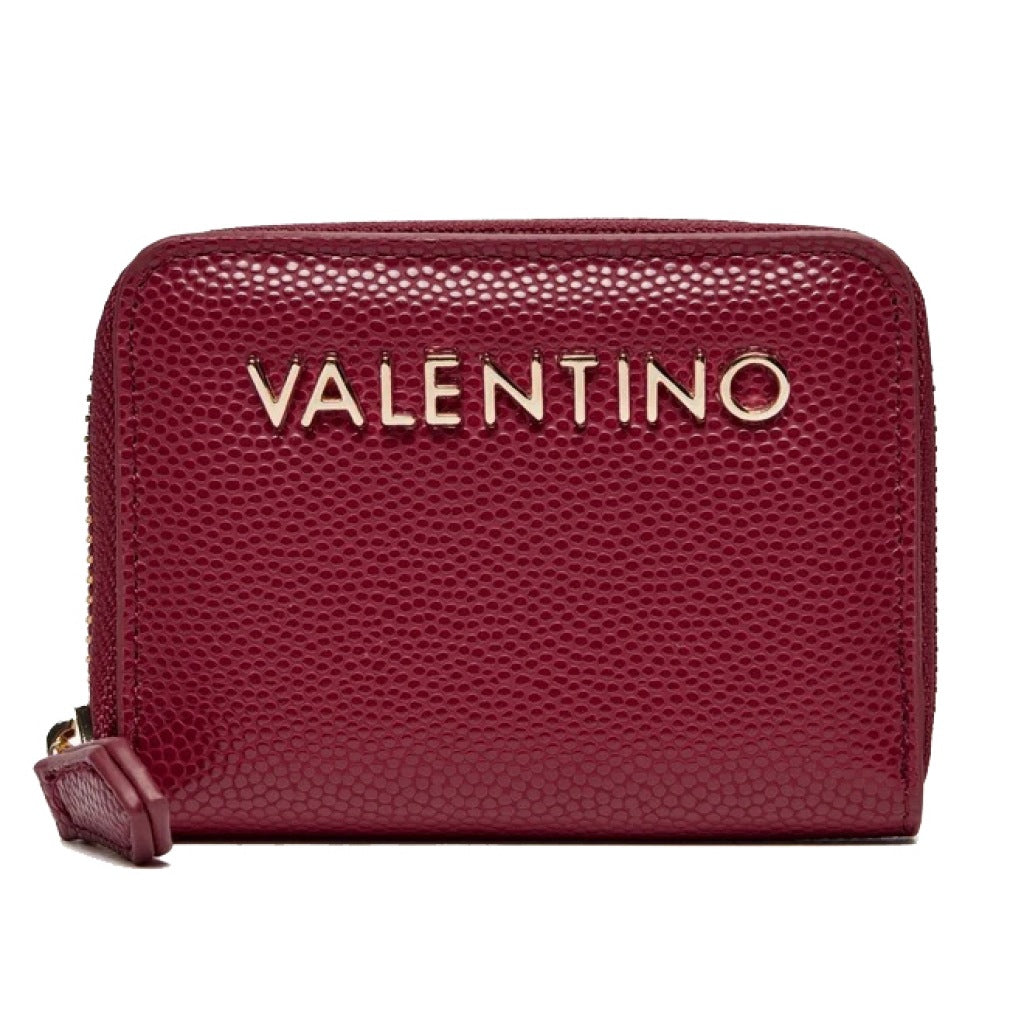 VALENTINO BAGS DIVINA WALLET en color BURDEOS  (4)
