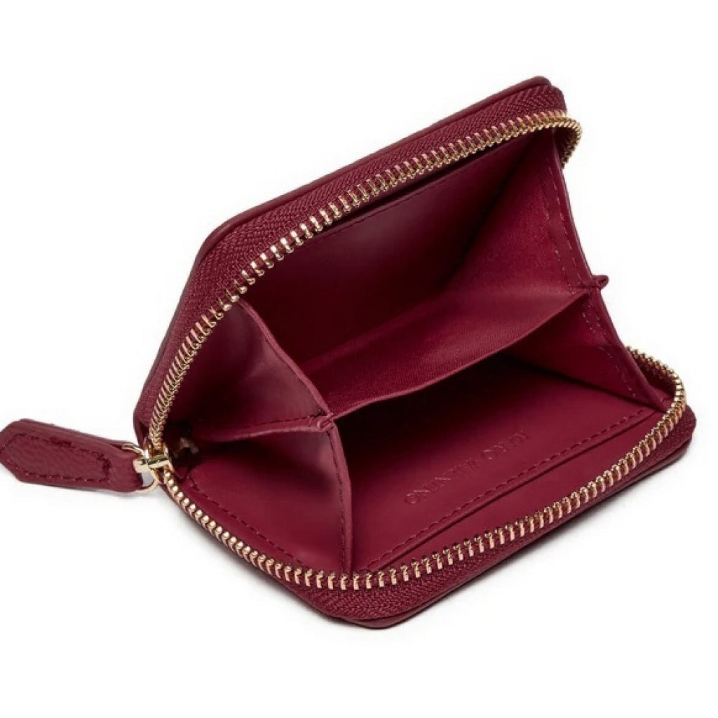 VALENTINO BAGS DIVINA WALLET en color BURDEOS  (6)