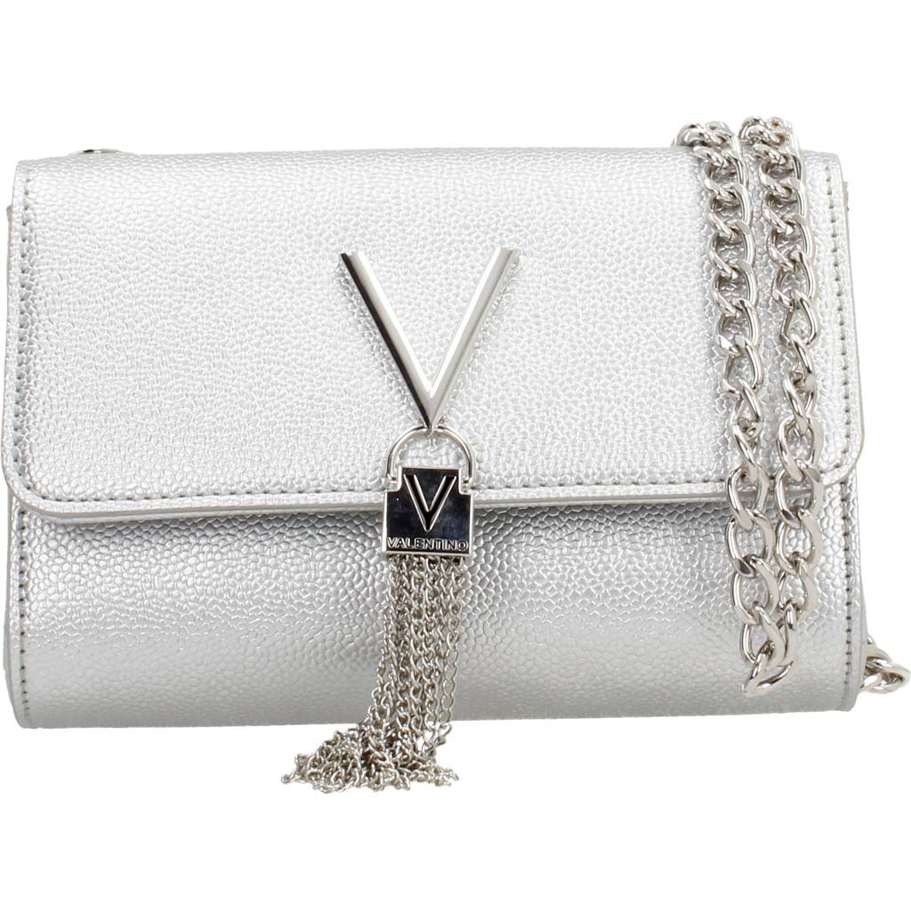 VALENTINO BAGS DIVINA en color PLATA  (1)