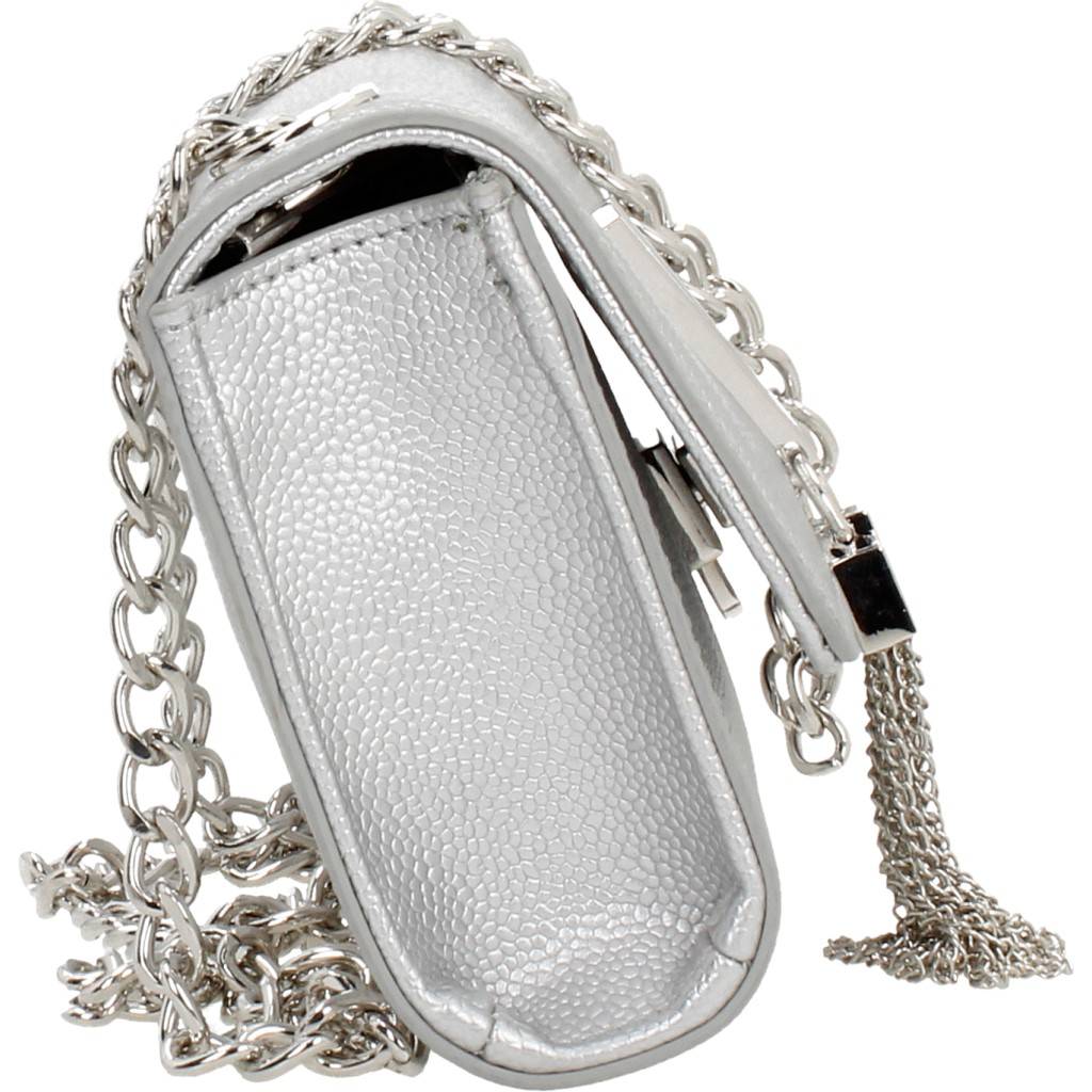 VALENTINO BAGS DIVINA en color PLATA  (4)