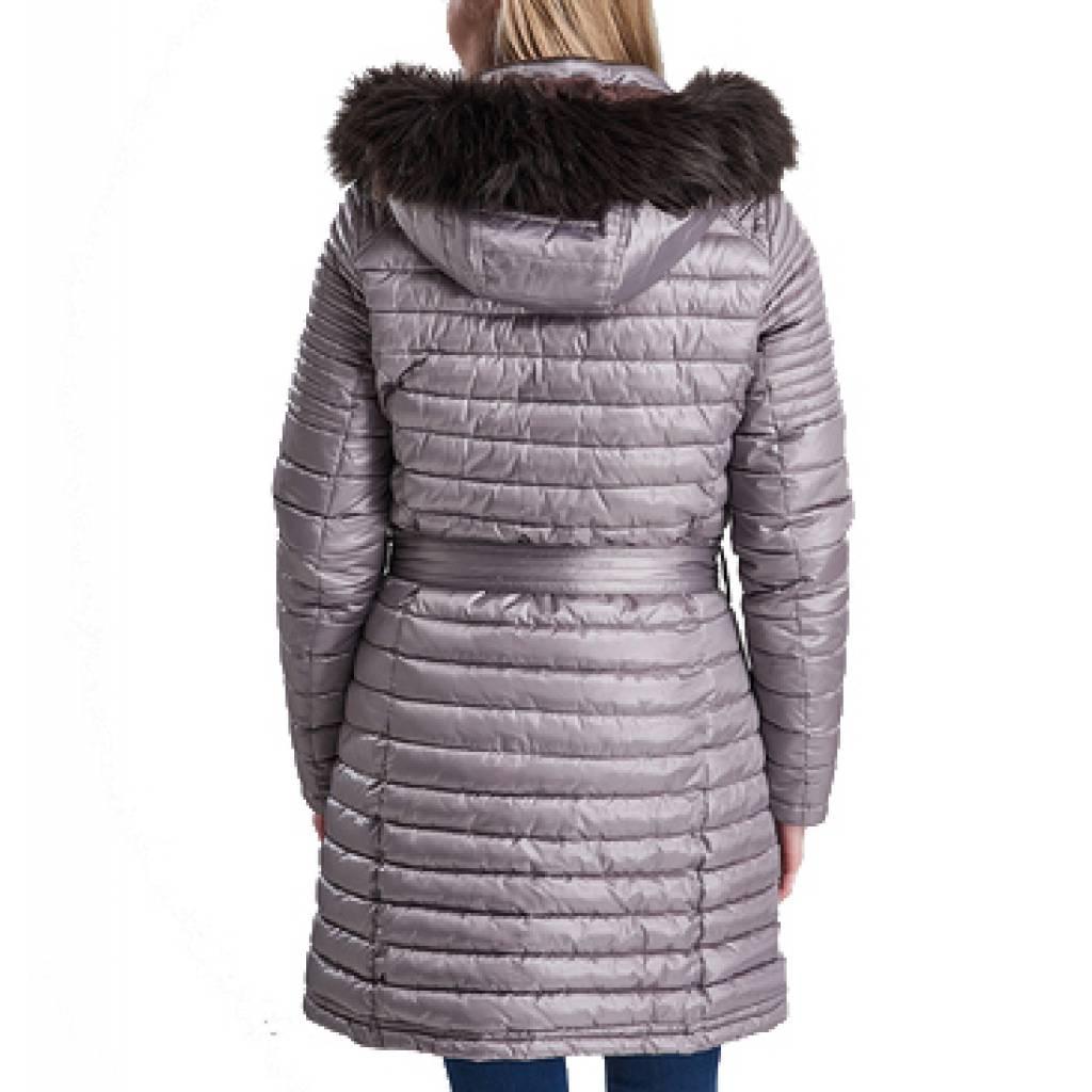 BARBOUR INTERNATIONAL TOURER QUILTED LQUBE en color GRIS  (1)