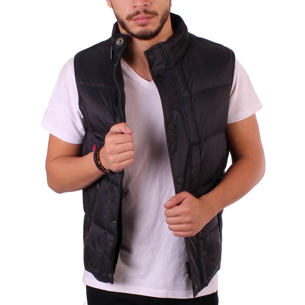 BARBOUR INTERNATIONAL QUILTED GILET MQUBK en color NEGRO  (2)