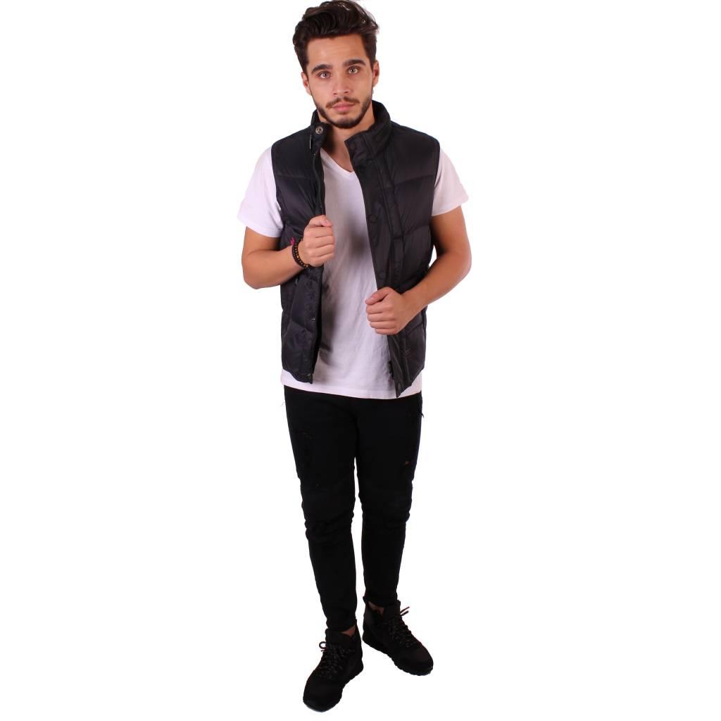 BARBOUR INTERNATIONAL QUILTED GILET MQUBK en color NEGRO  (1)