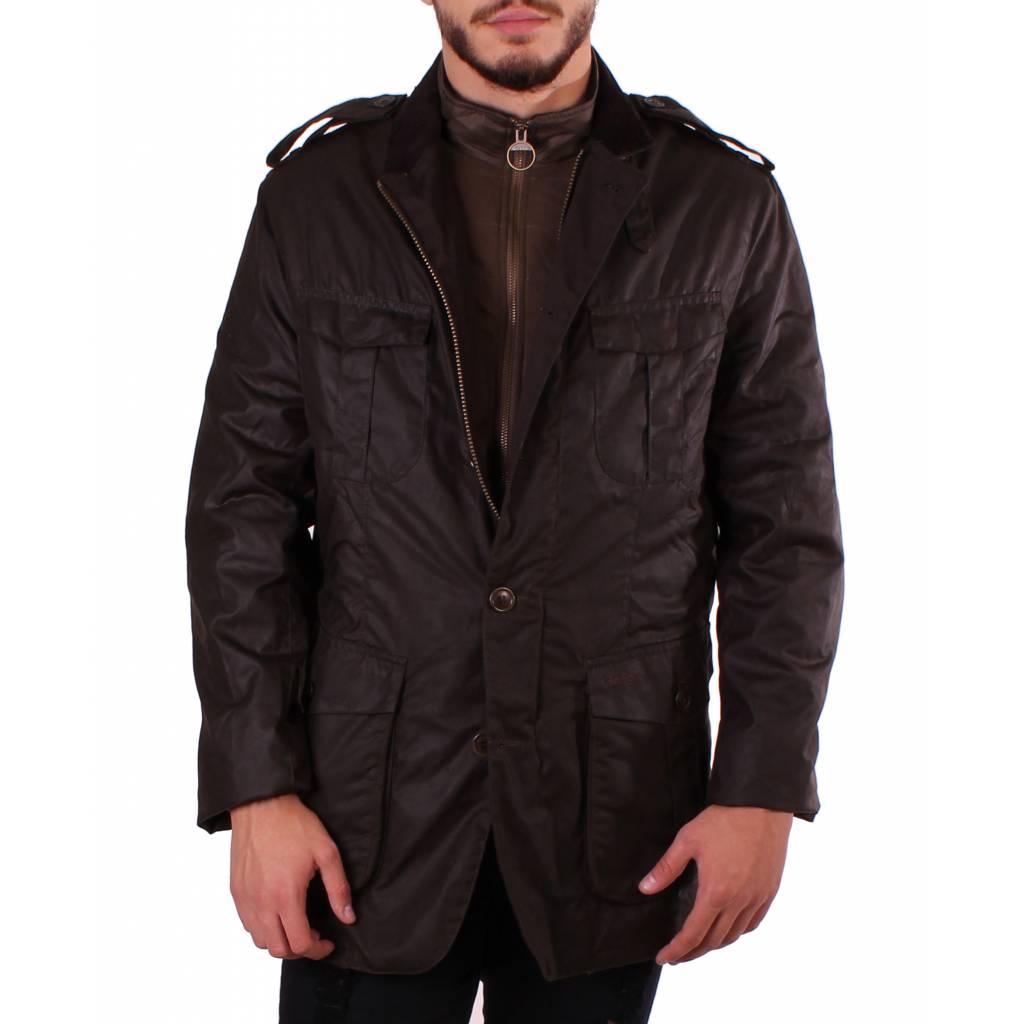 BARBOUR INTERNATIONAL WAX MWXOL en color VERDE  (2)