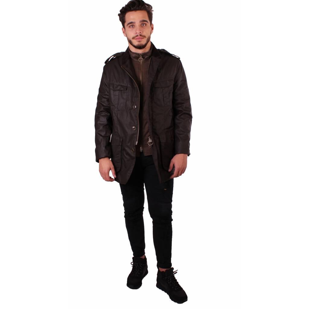 BARBOUR INTERNATIONAL WAX MWXOL en color VERDE  (1)