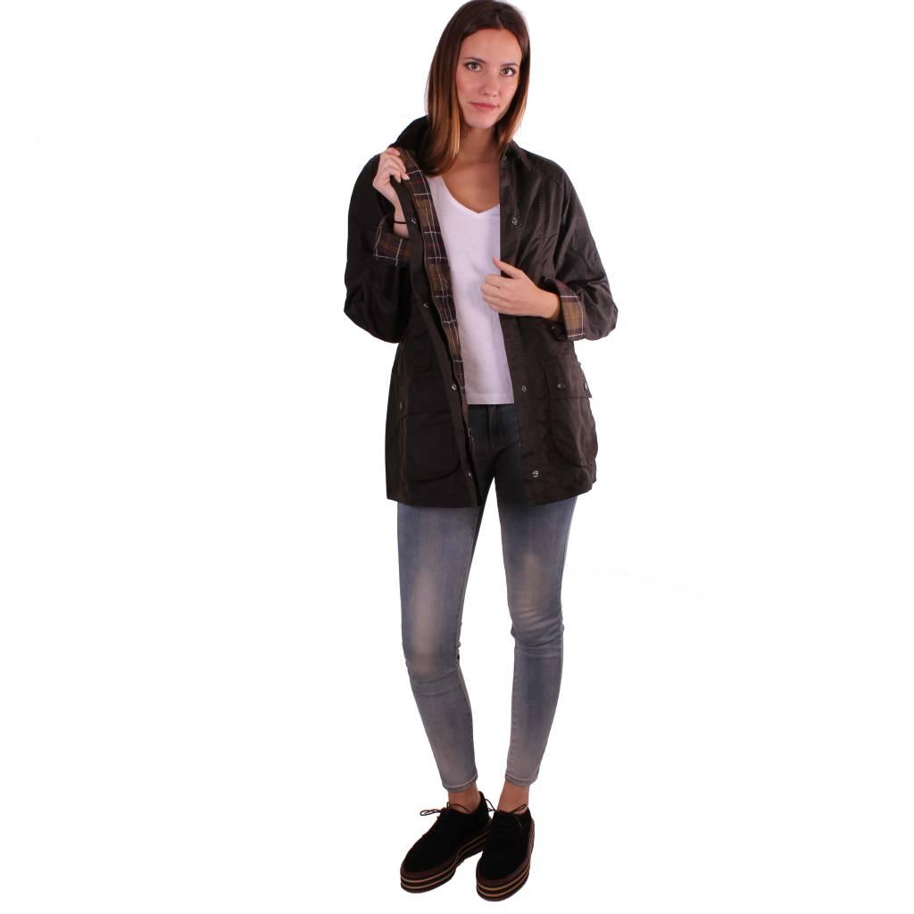 BARBOUR BEADNELL WAX LWXOL en color VERDE  (3)