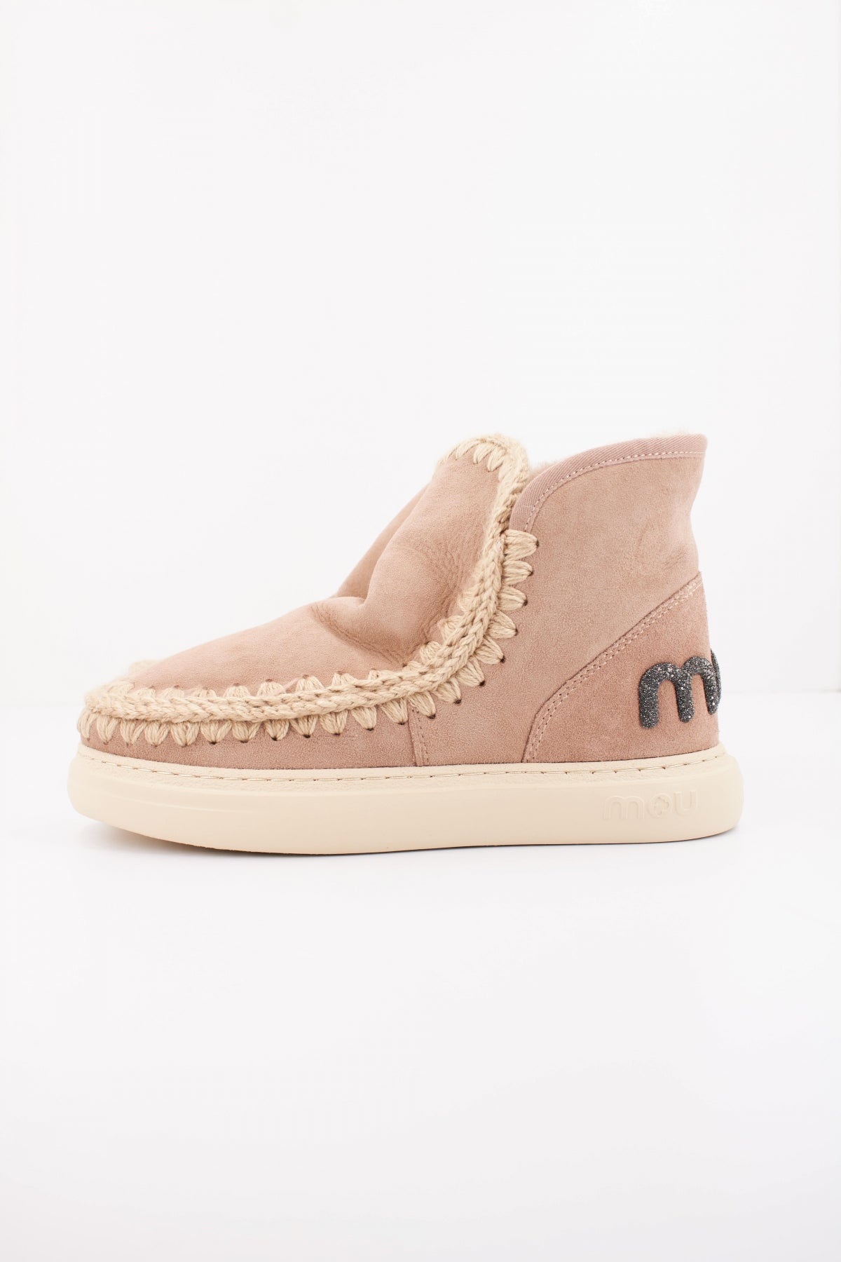 MOU ESKIMO SNEAKER BOLD GLIT. en color BEIS  (1)