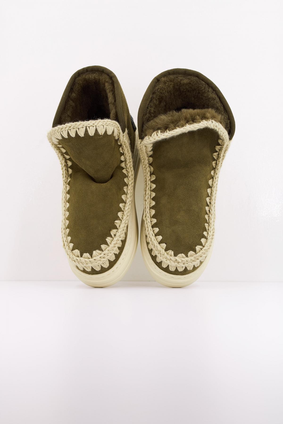 MOU ESKIMO SNEAKER BOLD GLIT. en color VERDE  (3)