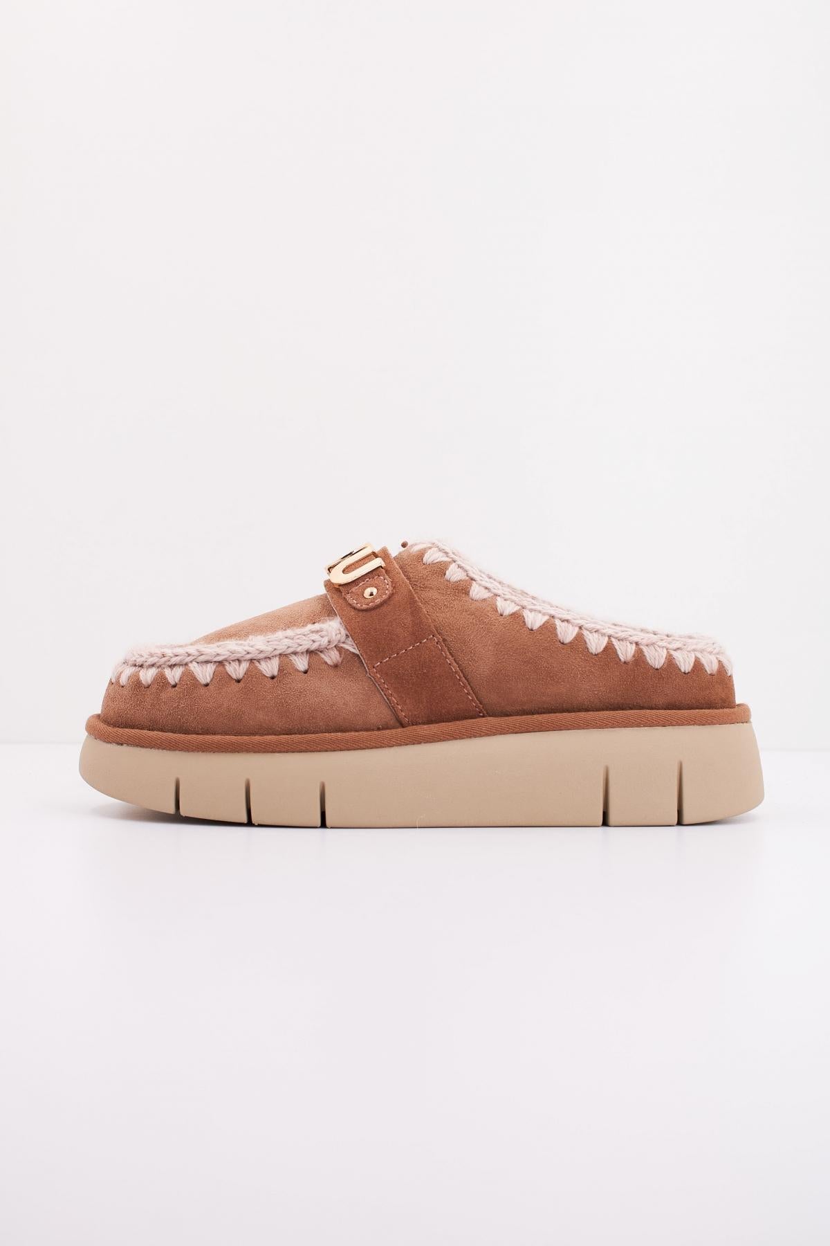 MOU BOUNCE CLOG METAL LOGO en color MARRON  (1)
