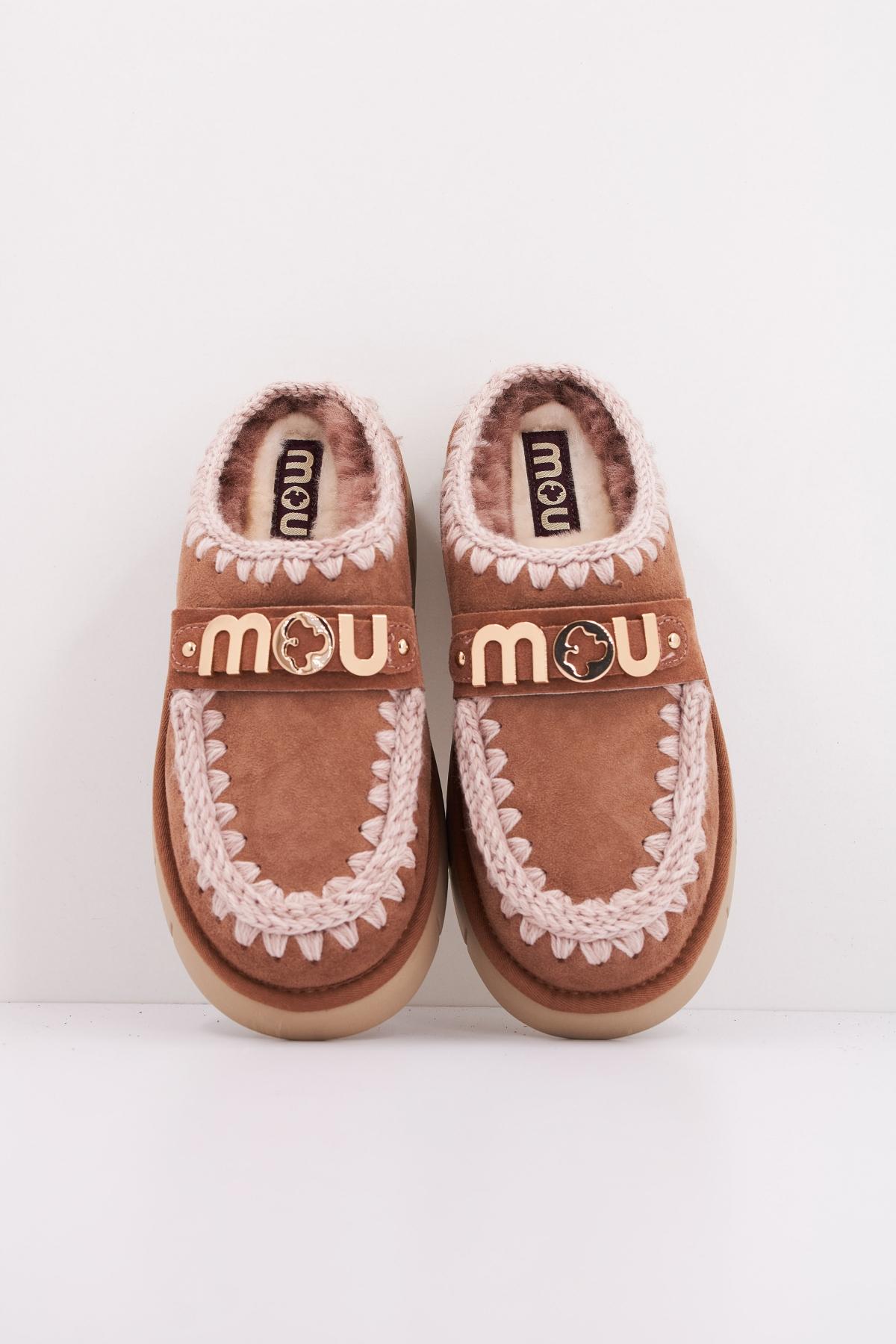 MOU BOUNCE CLOG METAL LOGO en color MARRON  (3)