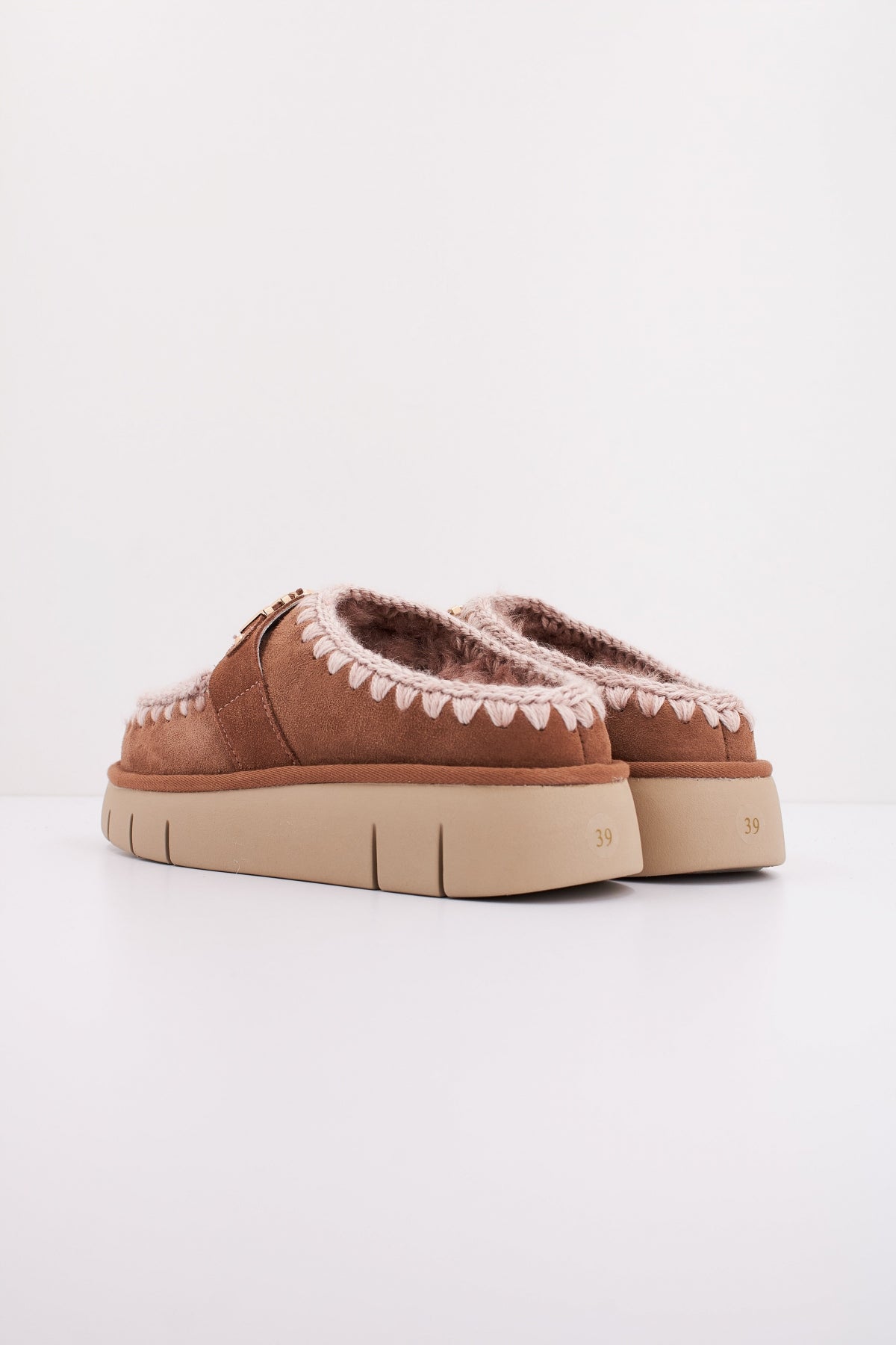 MOU BOUNCE CLOG METAL LOGO en color MARRON  (4)