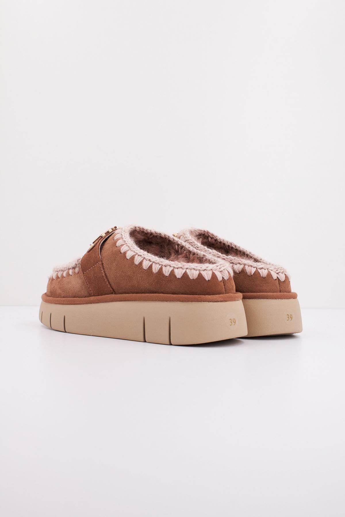MOU BOUNCE CLOG METAL LOGO en color MARRON  (4)
