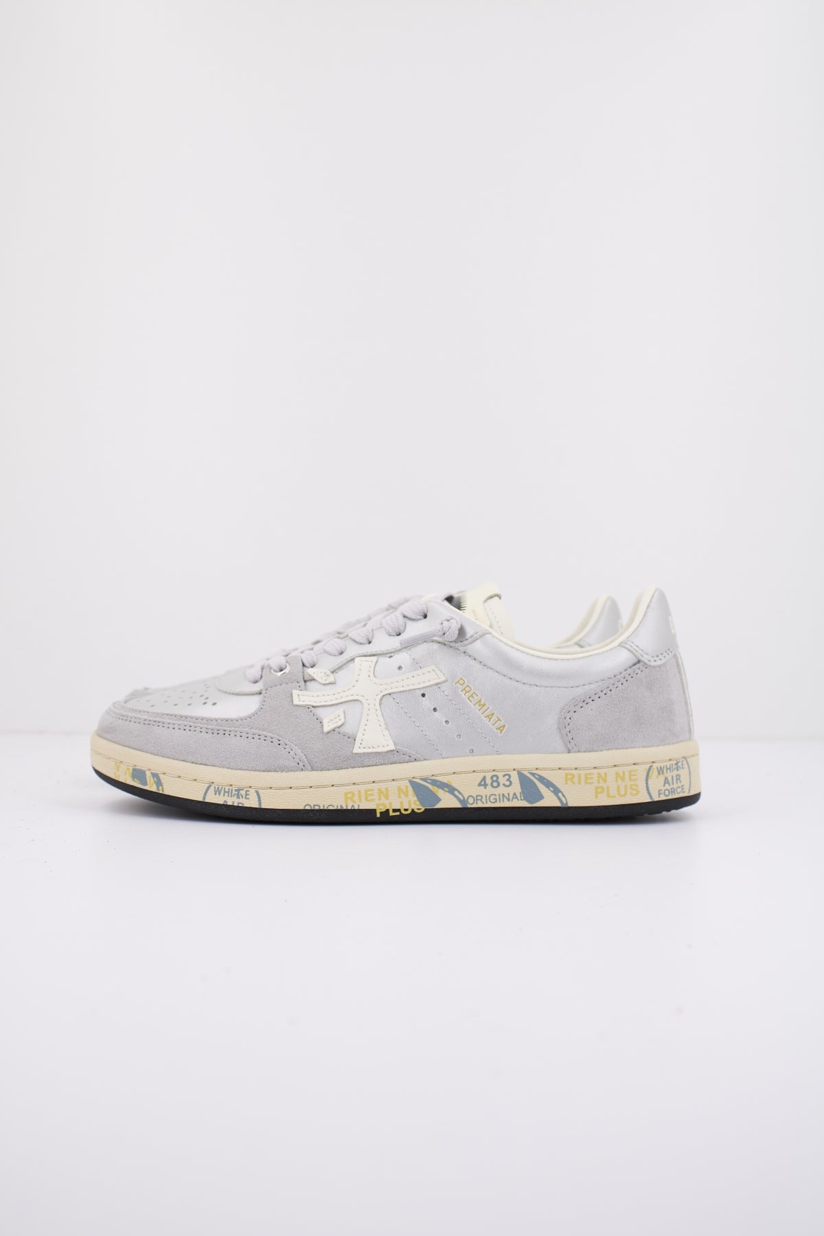 PREMIATA BSKT CLAYD   en color PLATA  (1)