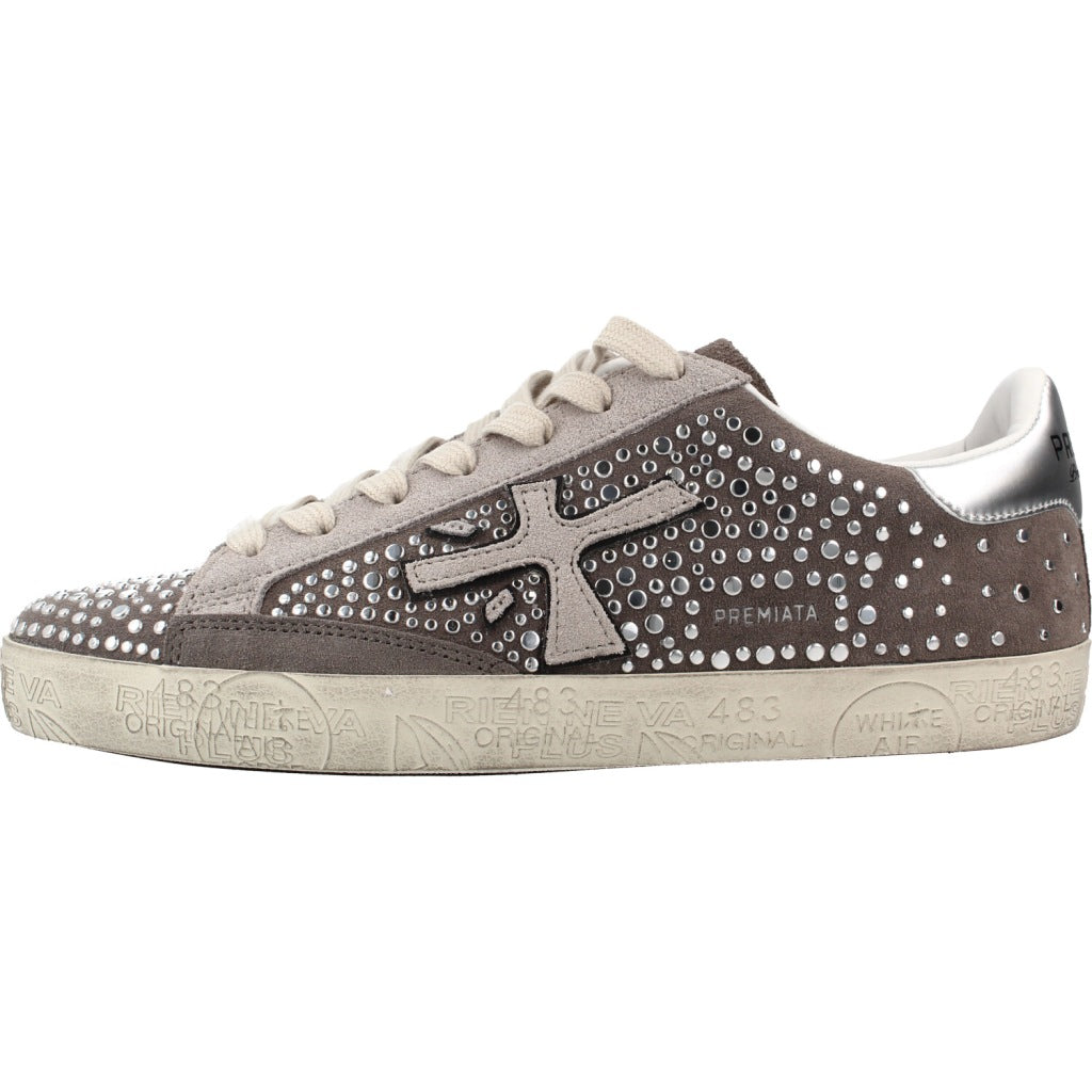 PREMIATA STEVEND   DEPORTIVO STEVEND en color PLATA  (2)