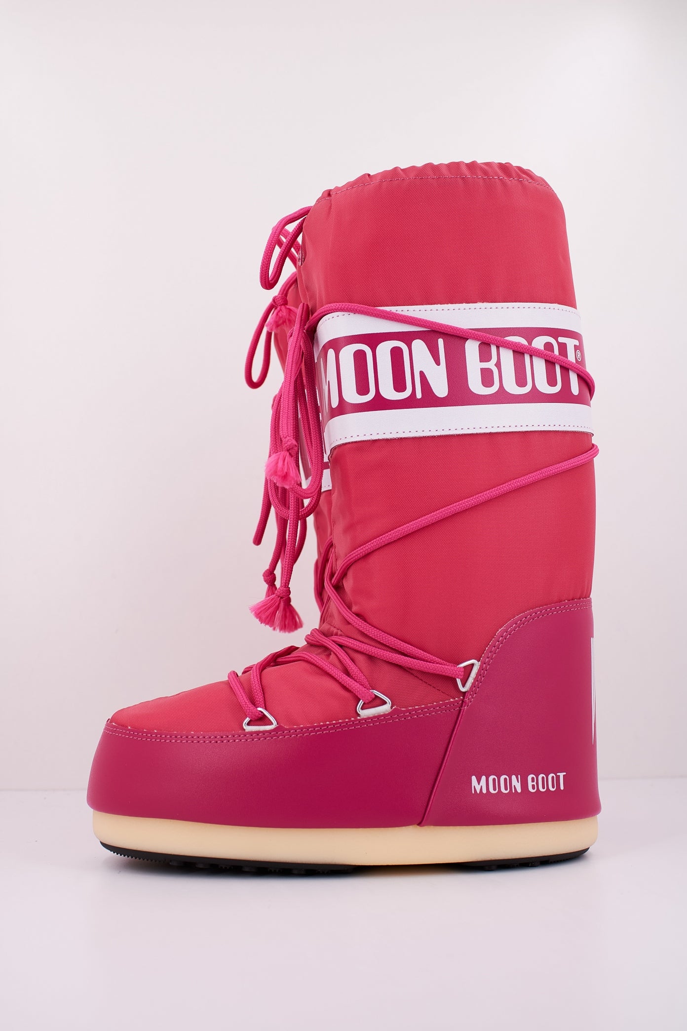 MOON BOOT  MB ICON NYLON en color ROSA  (1)