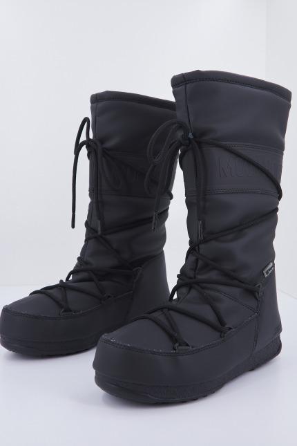 MOON BOOT HIGH RUBBER WP   en color NEGRO  (1)
