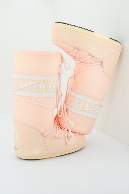 MOON BOOT ICON NYLON   en color ROSA  (2)