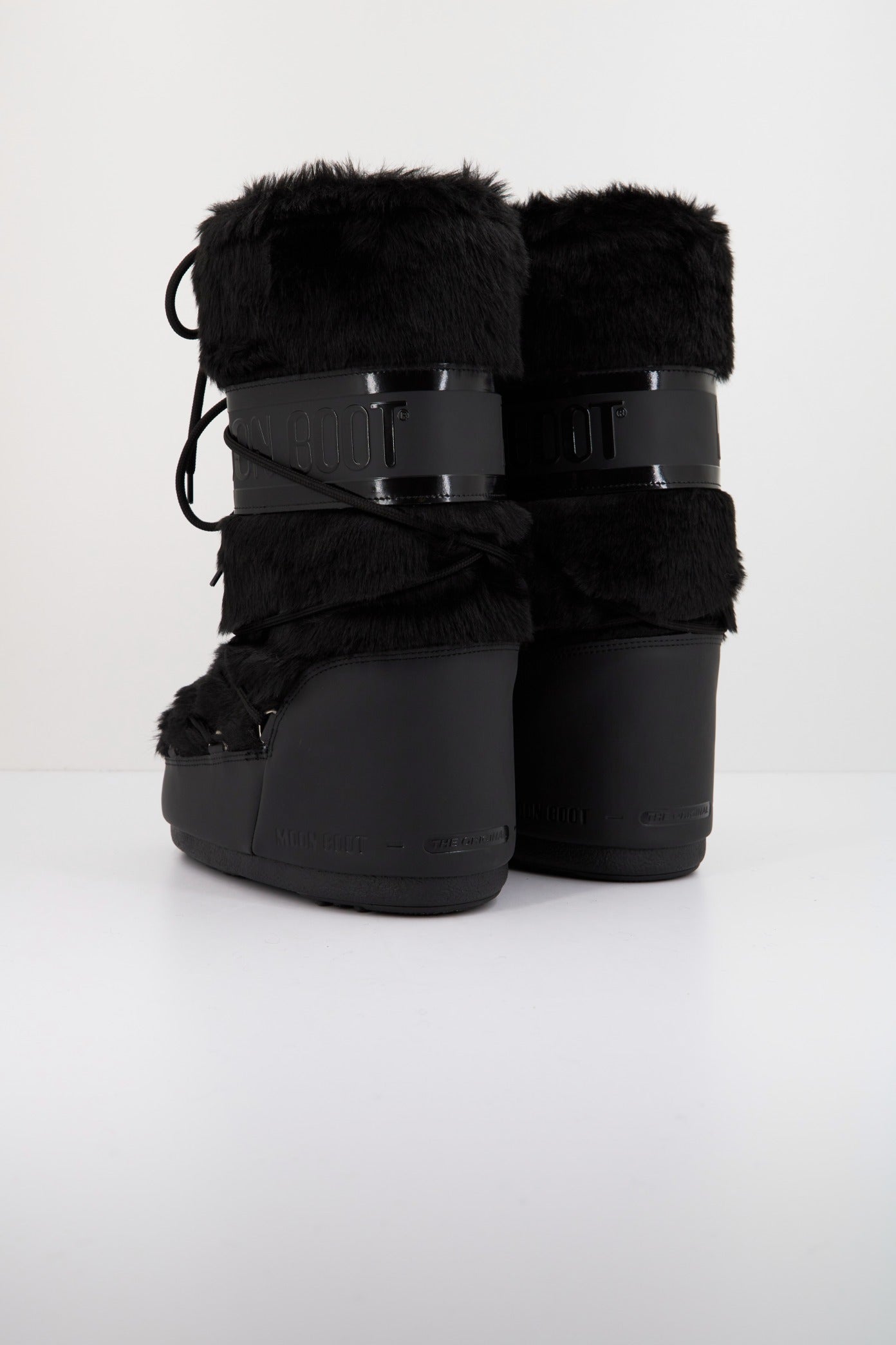 MOON BOOT MB ICON FAUX FUR en color NEGRO  (3)