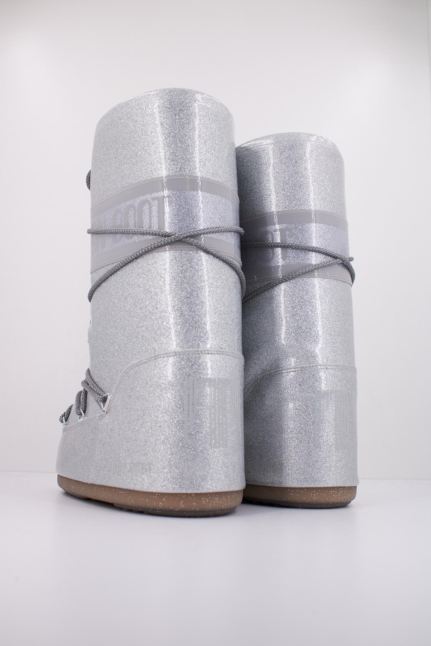 MOON BOOT MB ICON GLITTER en color PLATA  (4)