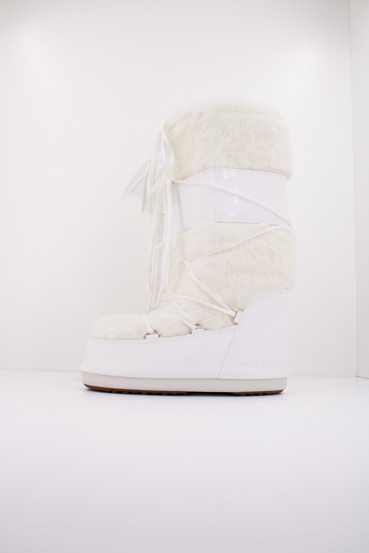 MOON BOOT ICON FAUX FUR   en color BLANCO  (1)