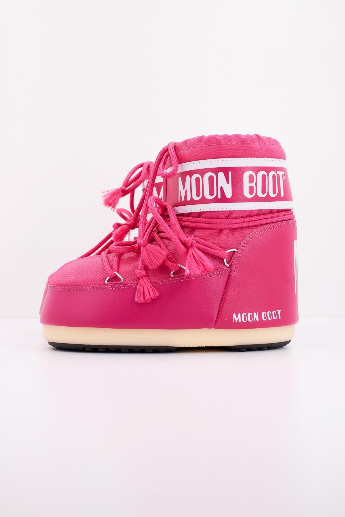 MOON BOOT ICON LOW NYLON  K en color ROSA  (1)
