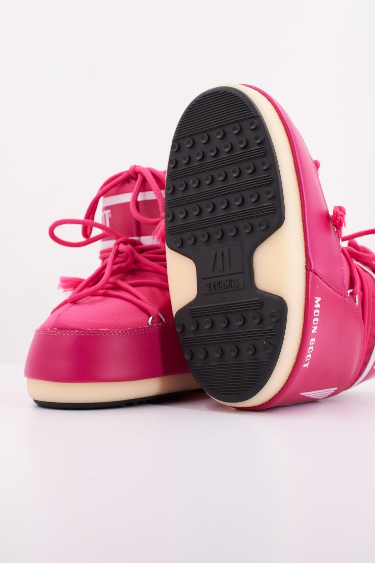 MOON BOOT ICON LOW NYLON  K en color ROSA  (5)