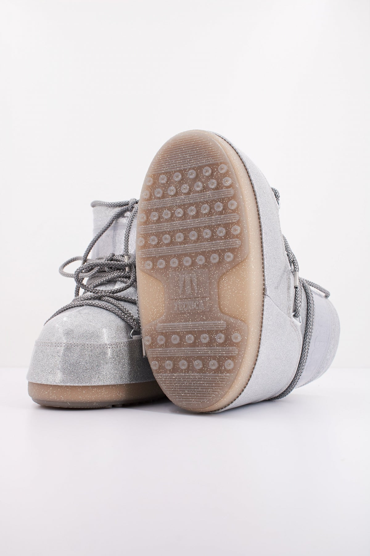 MOON BOOT MB ICON LOW GLIT en color GRIS  (5)