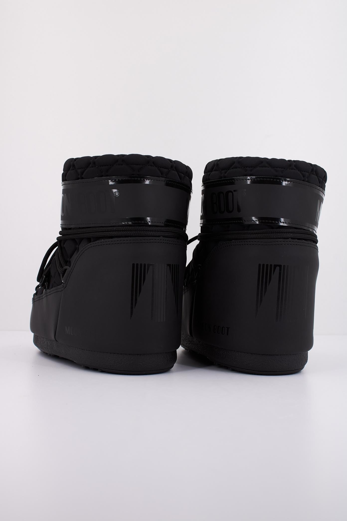 MOON BOOT MB ICON LOW QUILT en color NEGRO  (4)