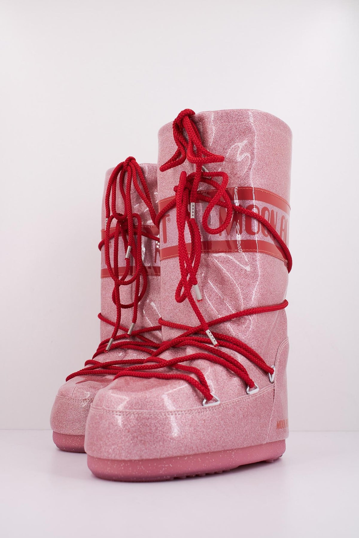 MOON BOOT ICON JR GLITTER   en color ROSA  (2)