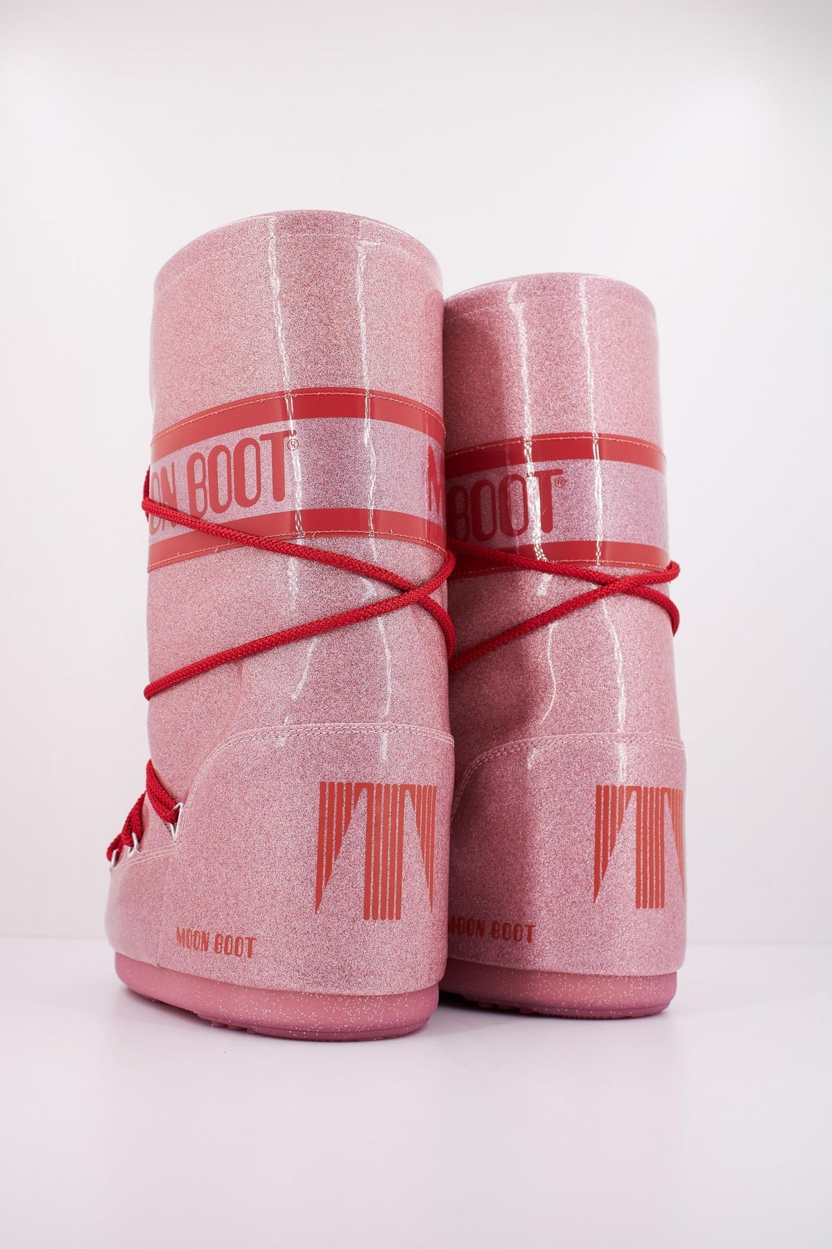 MOON BOOT ICON JR GLITTER   en color ROSA  (4)