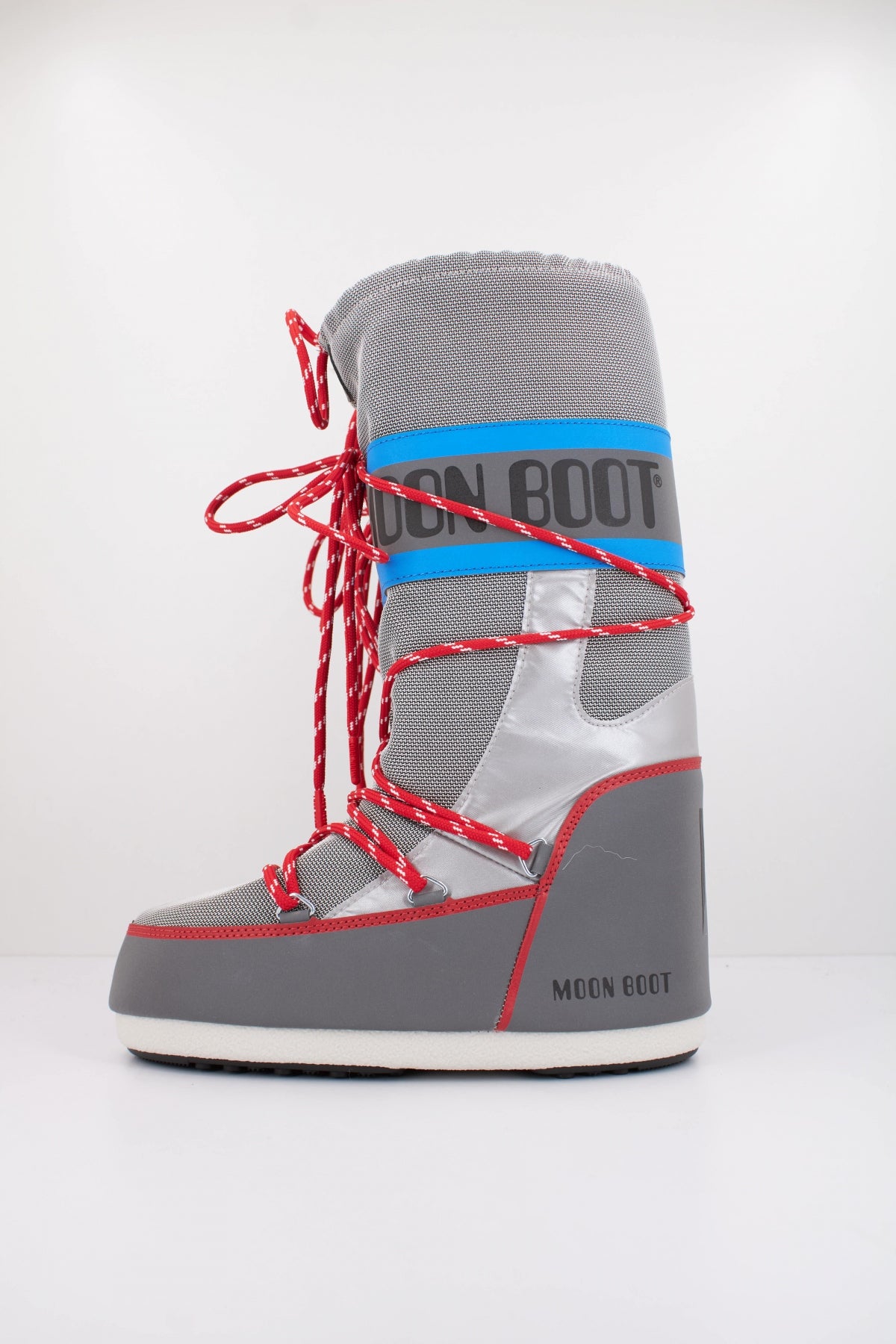 MOON BOOT MB ICON SPACE RACING en color PLATA  (1)
