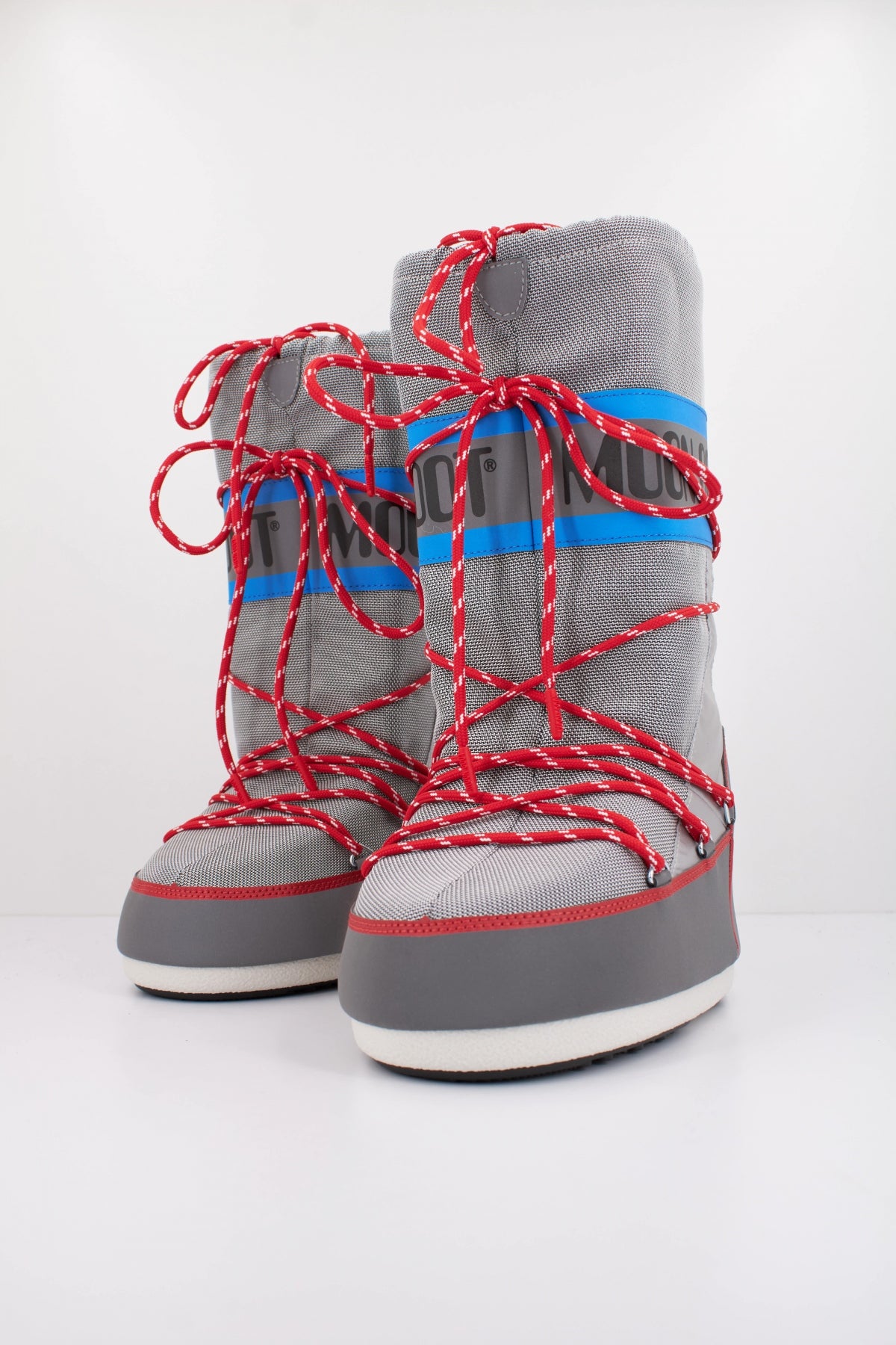 MOON BOOT MB ICON SPACE RACING en color PLATA  (2)