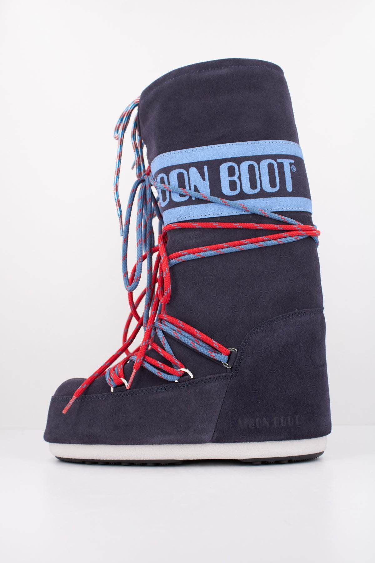 MOON BOOT  MB ICON SUEDE LACES  en color AZUL  (1)