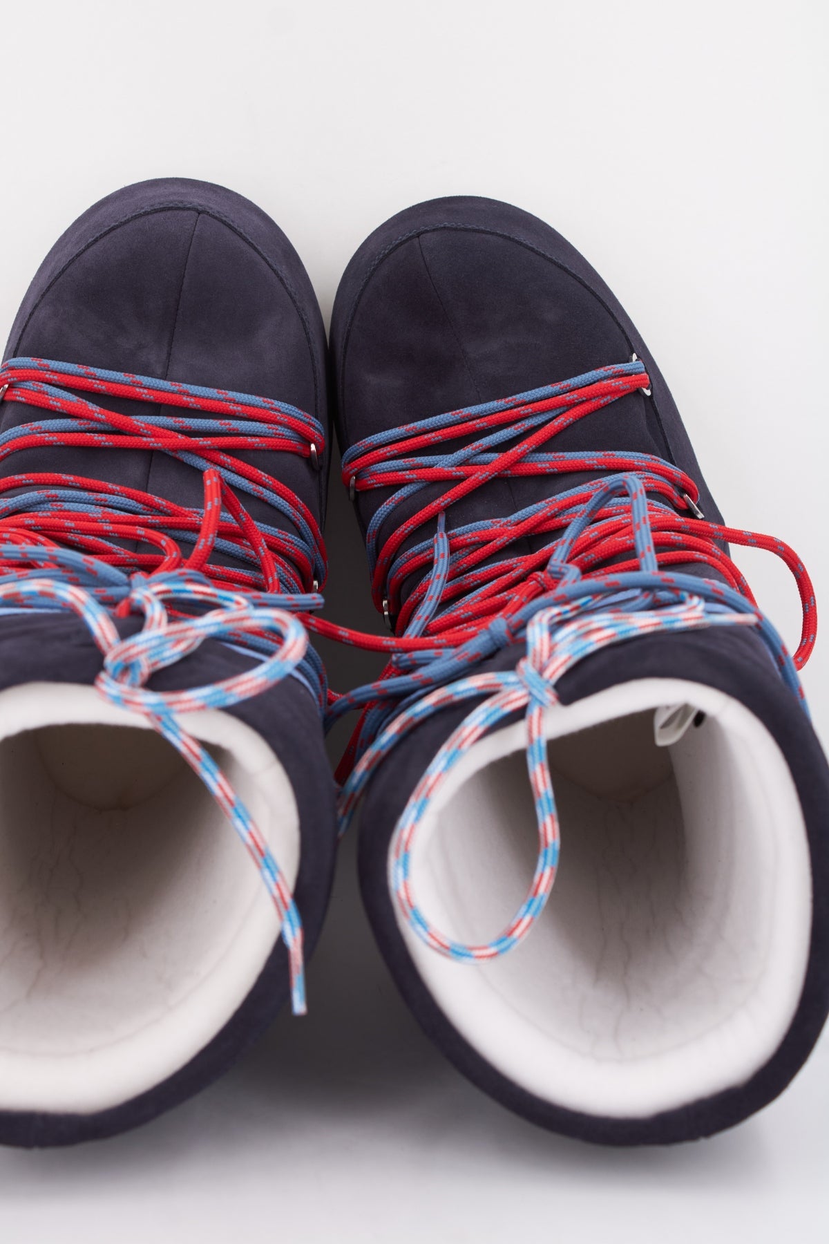 MOON BOOT  MB ICON SUEDE LACES  en color AZUL  (3)