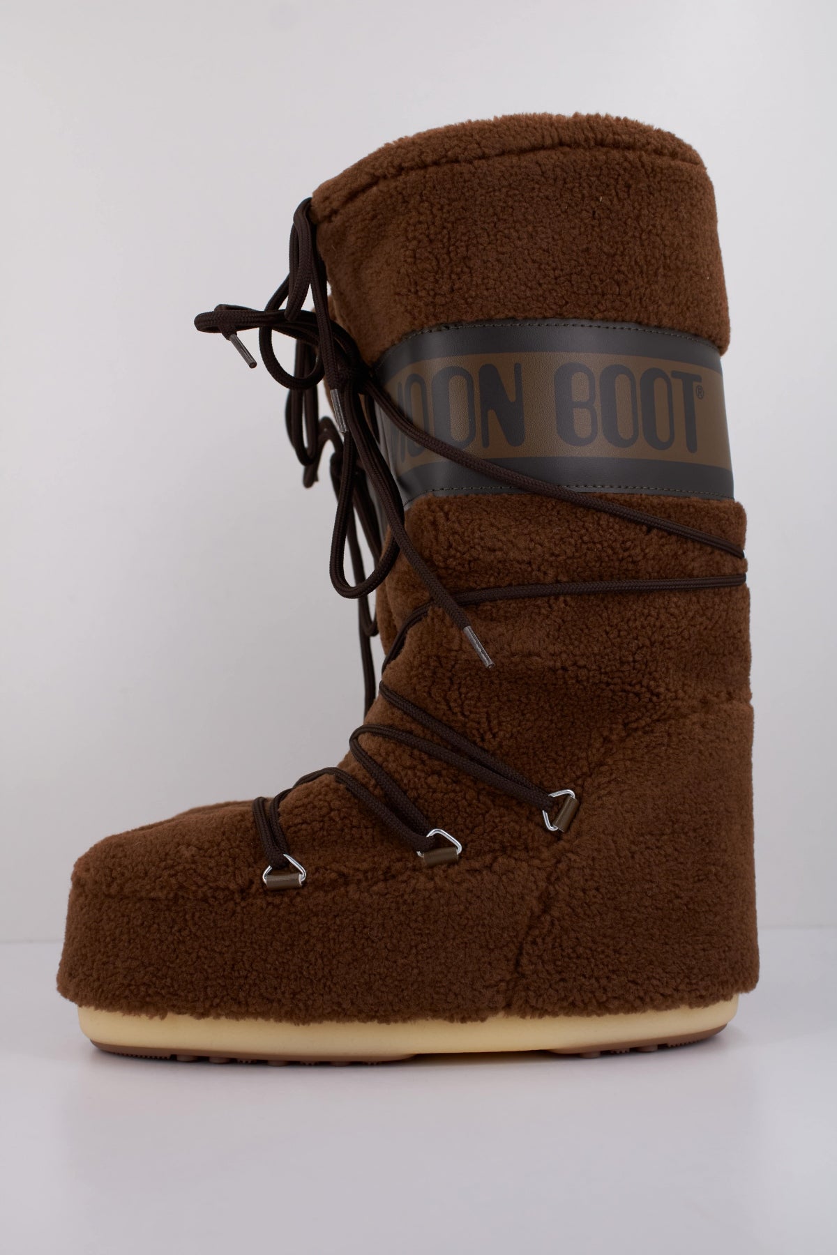 MOON BOOT  MB ICON FLEECE  en color MARRON  (1)