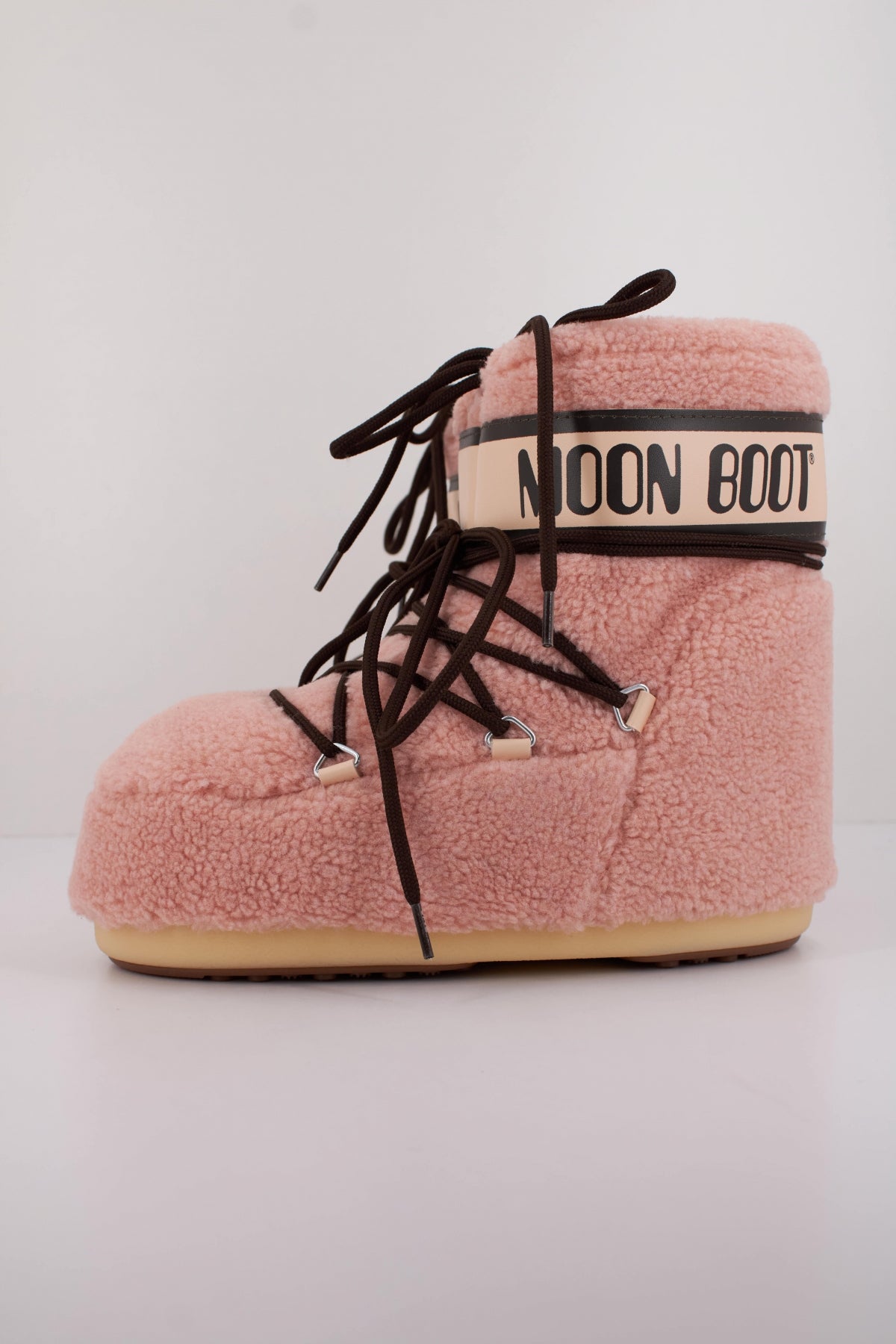 MOON BOOT MB ICON LOW FLEECE  en color ROSA  (1)