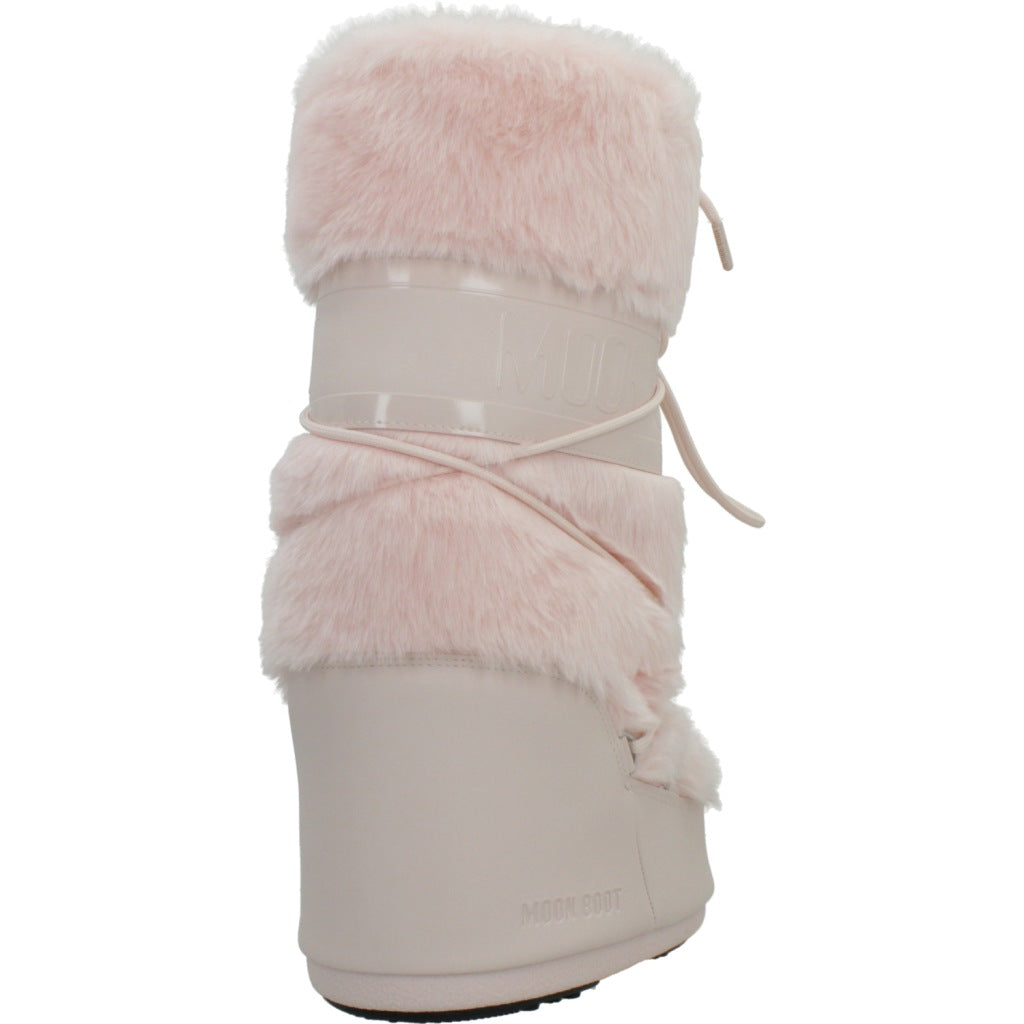MOON BOOT MB ICON FAUX FUR en color ROSA  (3)