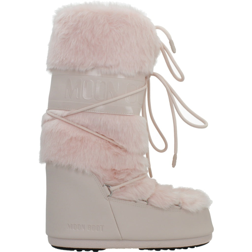MOON BOOT MB ICON FAUX FUR en color ROSA  (4)