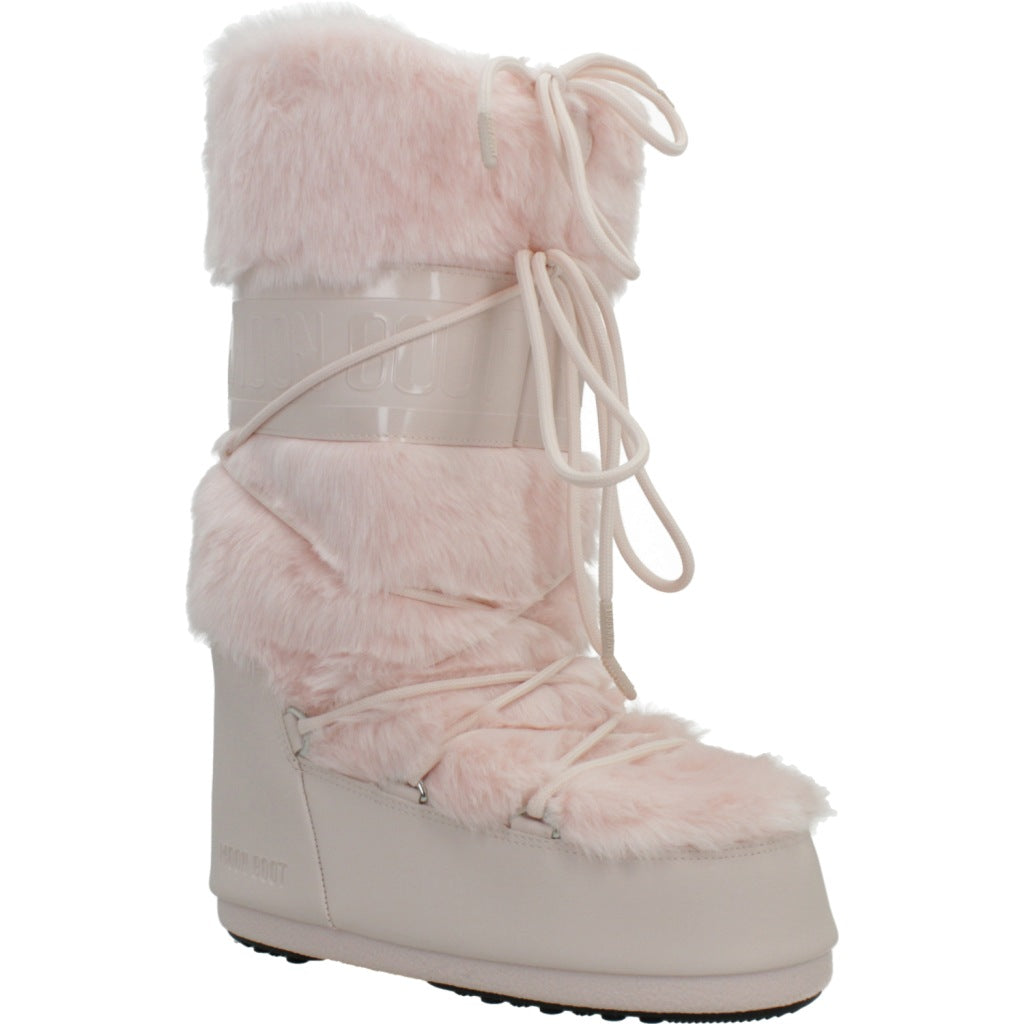MOON BOOT MB ICON FAUX FUR en color ROSA  (5)