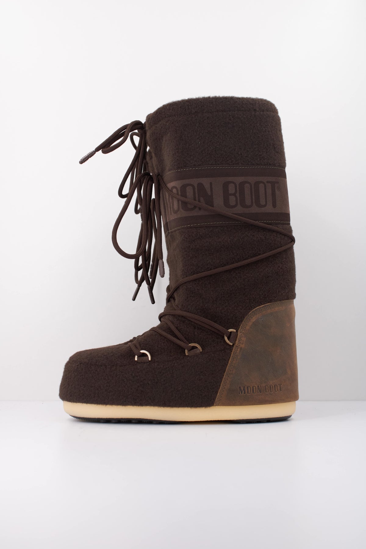 MOON BOOT ICON NUBUCK FELT   en color MARRON  (1)