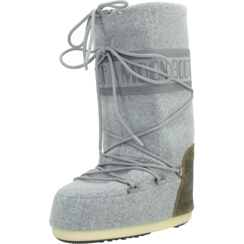 MOON BOOT MB ICON NUBUCK FELT en color GRIS  (1)